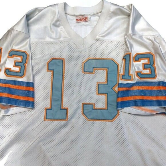 Mitchell & Ness Throwbacks 1984 Miami Dolphins Dan Marino Jersey White Size 52 - Picture 2 of 11